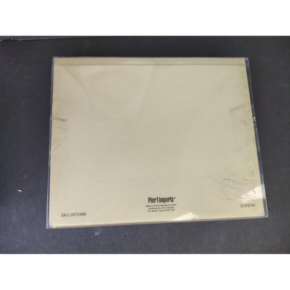 NOS Pier 1 Brown Enamel Copper Tone Photo Picture Frame 3.5" x 5" Rhinestones - Picture 3 of 4